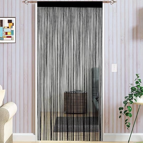 Taiyuhomes String Door Curtains Fly Screen Curtain For Window