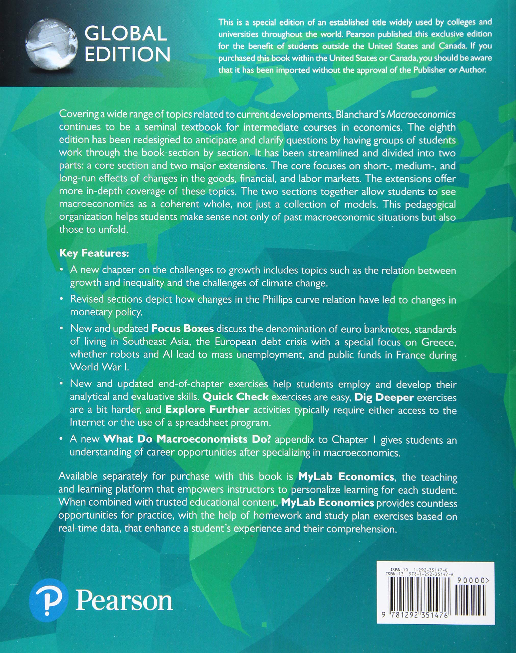 Macroeconomics, Global Edition (Business and Economics)