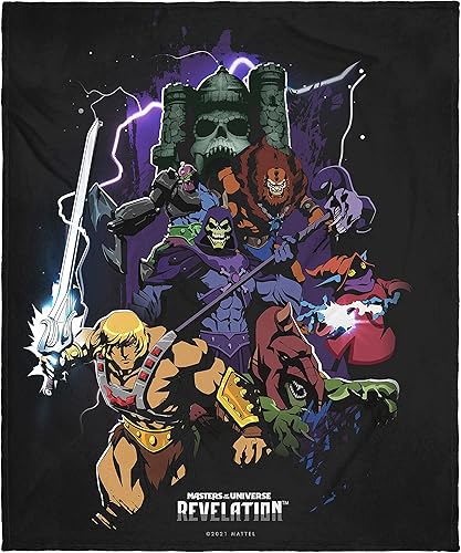 Miniatura 1 de INTIMO Masters of The Universe Revelation Poster - Manta de forro polar supersuave y tierno