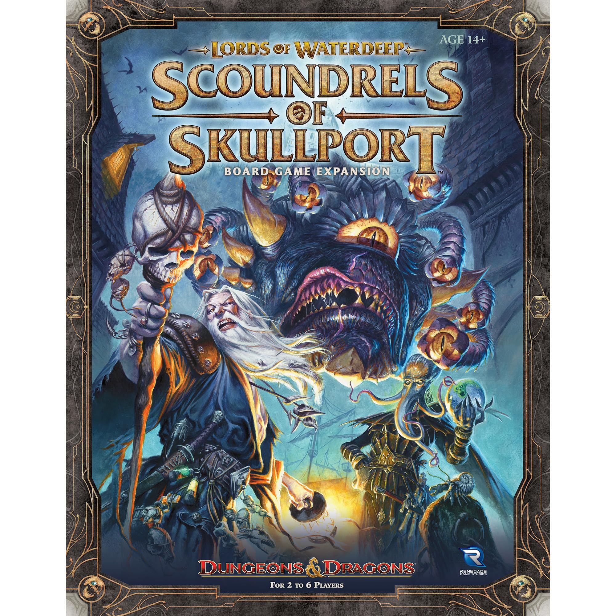 Renegade | D&D Lords Of Waterdeep Scoundrels Of Skullport Expansion | Board Game Expansion, Skullport And Undermountain Modules, Corruption, Cards And Boards | 2-6 Players | 120 Min