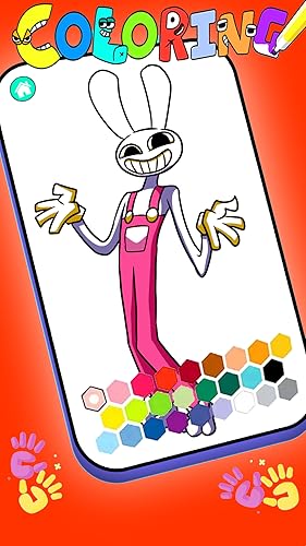 Digital Circus coloring game