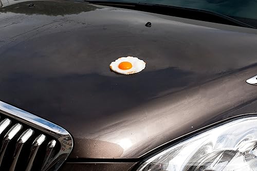 Miniatura 2 de SummitLink Paquete de 2 huevos fritos realistas falsos de comida falsa, juguete de broma de cumpleaños, regalo novedoso