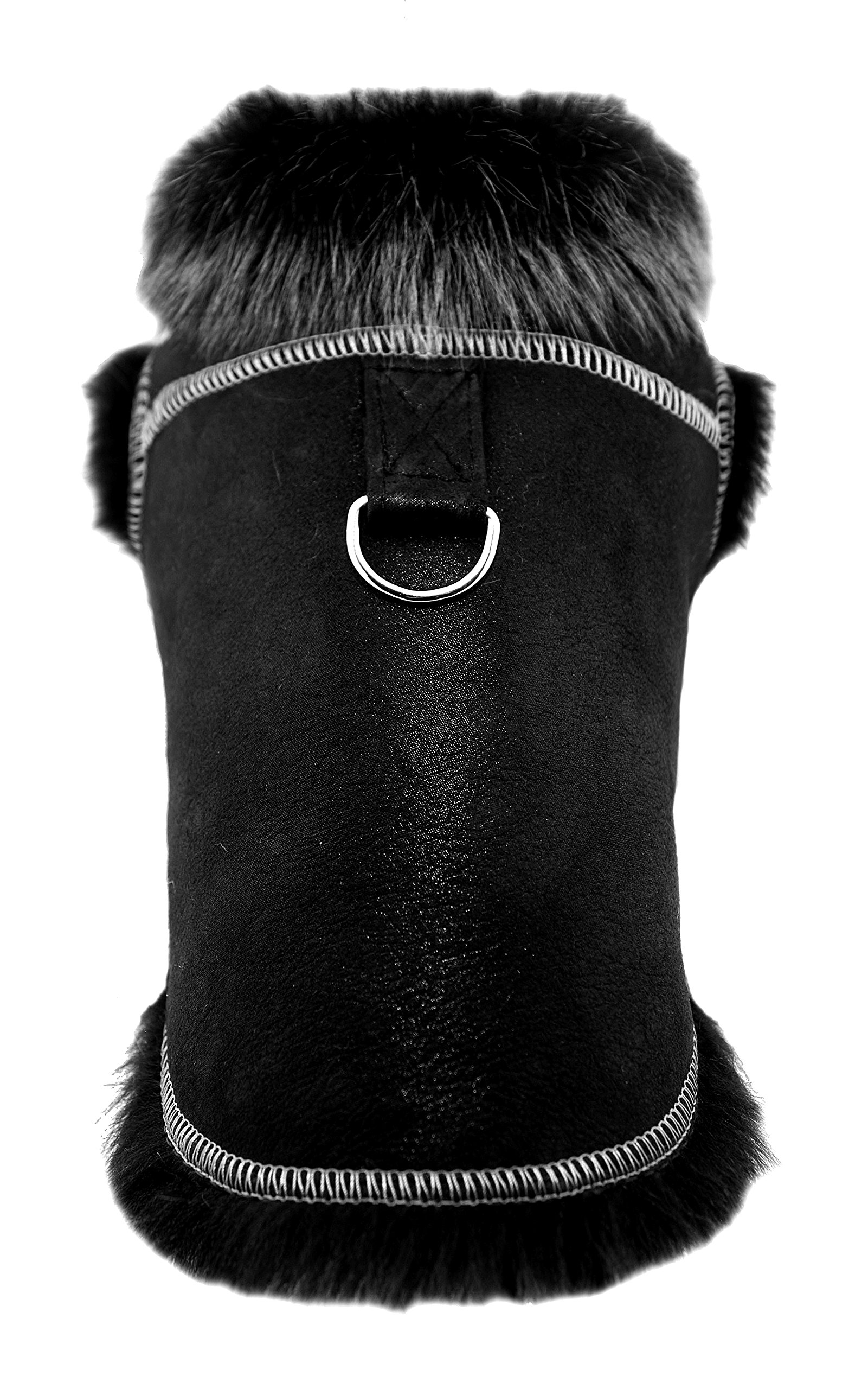 DX Winter Hundemantel, Hundejacke, Echt Lammfell, Schaffell, Fell, Pelz,  Leder Bekleidung, Warm Outdoor, Hunde PPKD-0001 (XL) : Amazon.de: Haustier