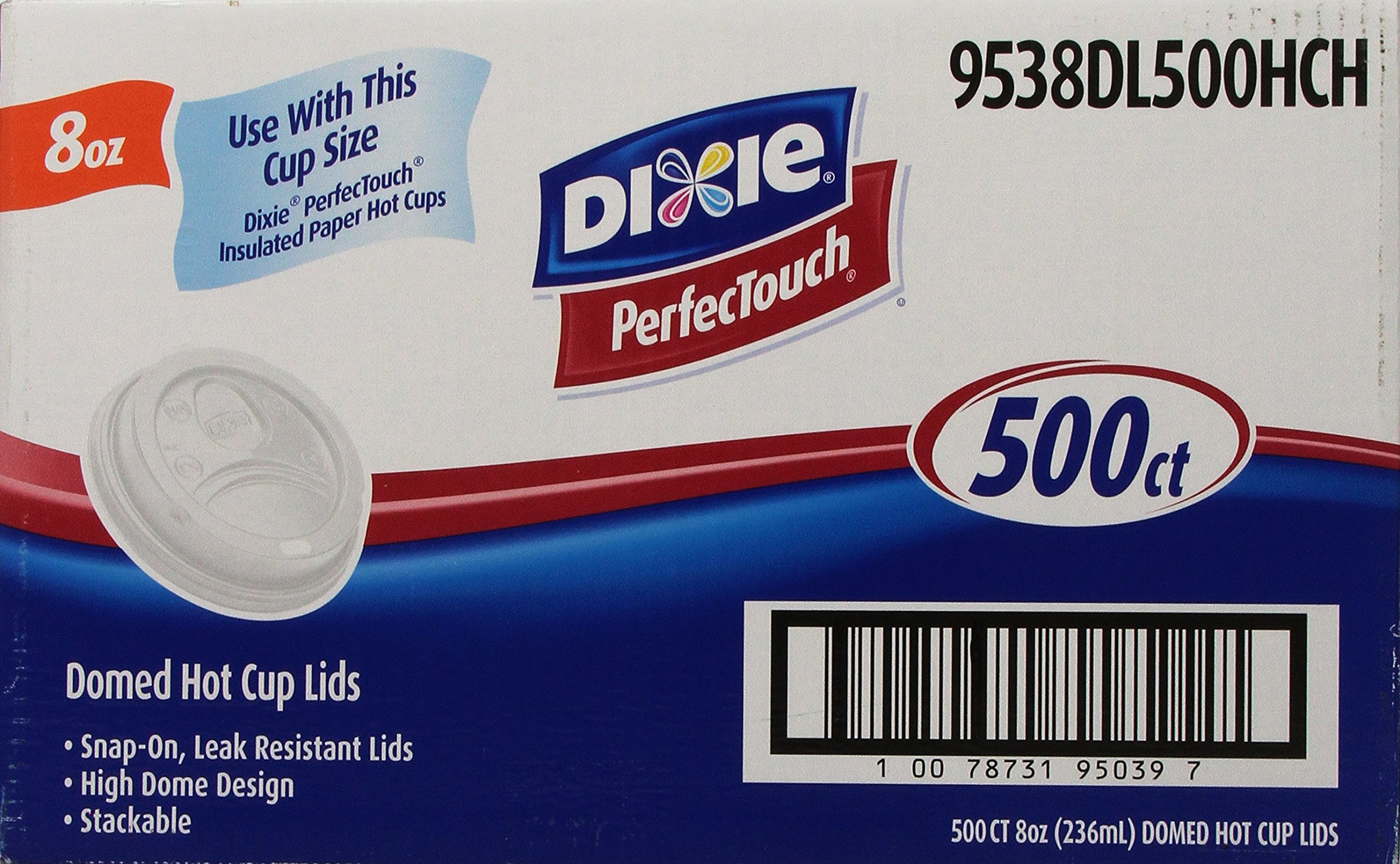 Sip-Through Dome Hot Drink Lids, Fits 8 oz Hot Cups, Plastic, Black, 500/Carton