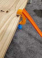 Vista 4 de Abrazadera de pista C a escala 1/64, naranja, compatible con Hot Wheels y Matchbox