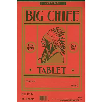 Original Big Chief Writing Tablet, Primary Grades, Westab, 8 X 12 Inch, 48 Sheets