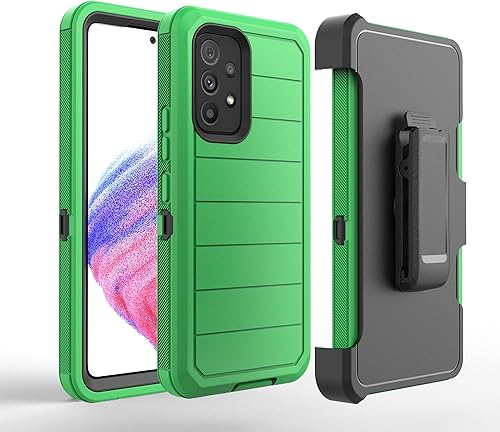 Miniatura 7 de Jackpot Wireless Funda diseñada para Samsung Galaxy A53 5G con protector de pantalla integrado, resistente a prueba de golpes y clip giratorio para