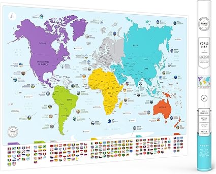 Krimsonsk Öken - Recension: Dussin av timmar i ett skönt och frustrerande kaos 8 91pCSZ9HugS. AC SX425 Large World Map for Wall - Poster with Flags & Capitals - Educational World Map for Kids & Adults - Colorful Global Maps with 50 Interesting Facts - Classroom & Homeschool Decor