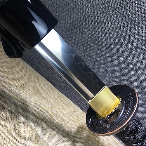 Miniatura 3 de Katana hecha a mano japonesa Wakizashi Samurai Espada T10 Acero Arcilla Templada Hoja