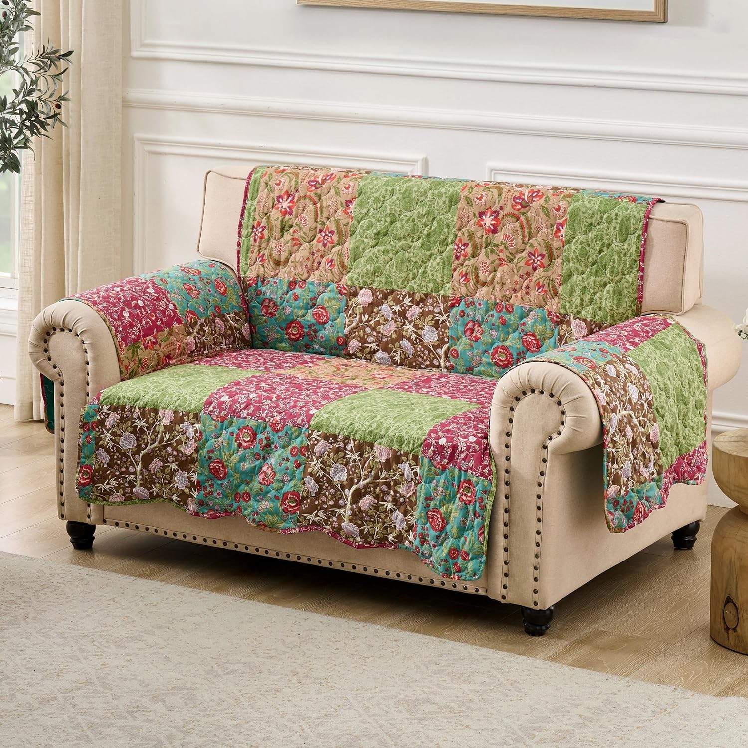 Greenland Home Fashions Danica Reversible Furniture Protector - Loveseat