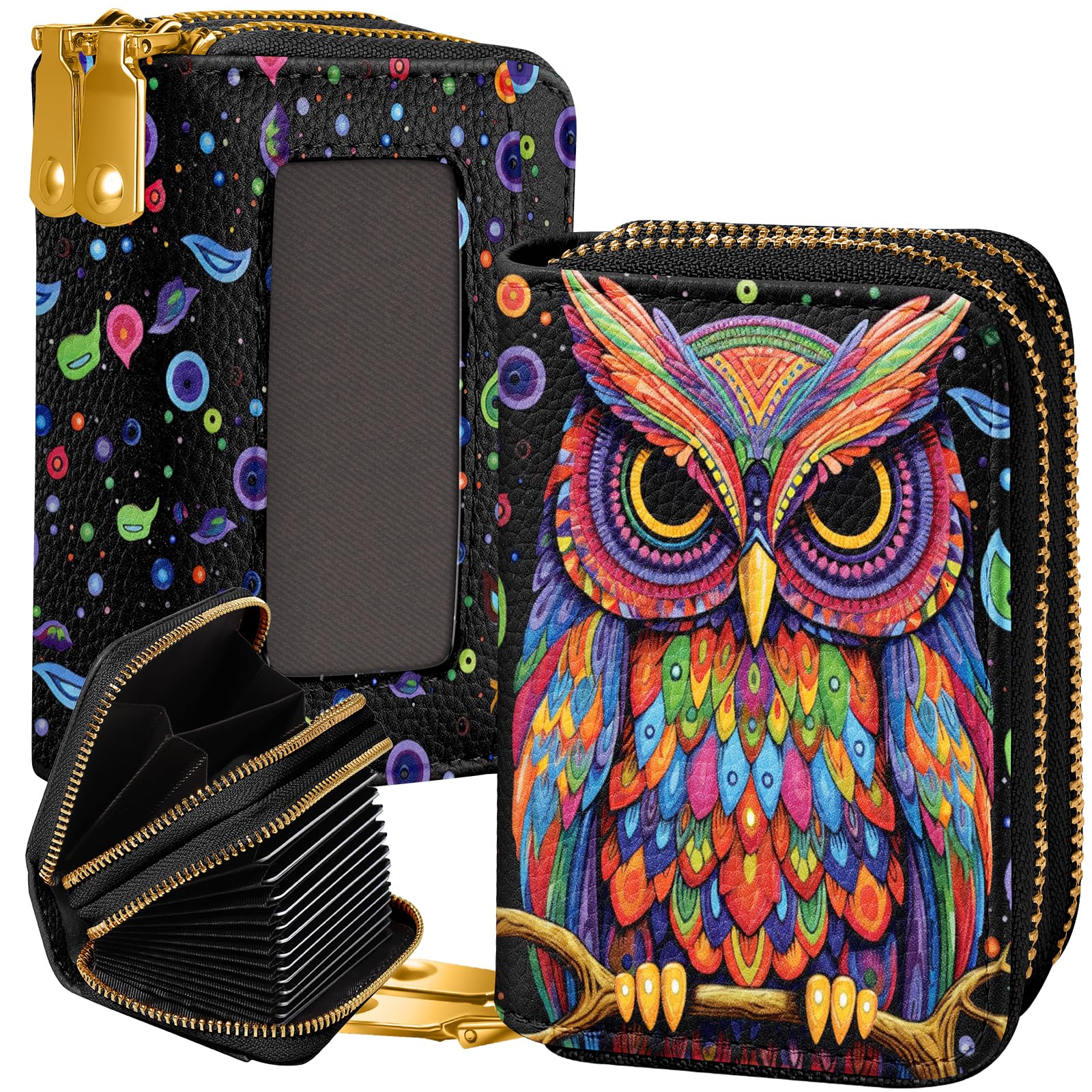 Miss Adola Credit Card Holder for Women - RFID Women Wallet Leather Card Wallet for Ladies Girls Female Aesthetic Cute Wallet with Card Slots Coin