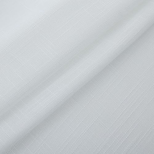 Miniatura 7 de Demetex Cortinas traslúcidas de lino blanco de 84 pulgadas de largo, cortinas semitransparentes de gasa para ventana, sala de estar, dormitorio, 2