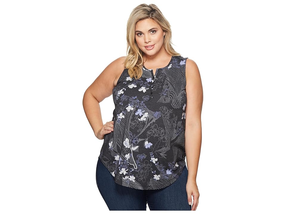 

Aventura Clothing Plus Size Yardley Tank Top (Black) Women's Sleeveless