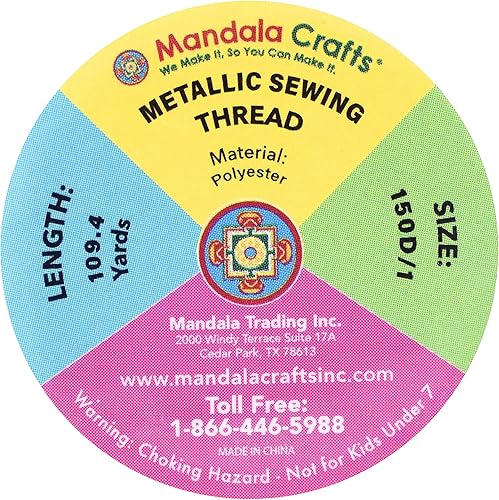 Miniatura 4 de Mandala Crafts Juego de hilo de bordado negro metálico, 218 yardas, 656.2 ft, hilo negro para máquina de coser, costura decorativa a mano, aguja de