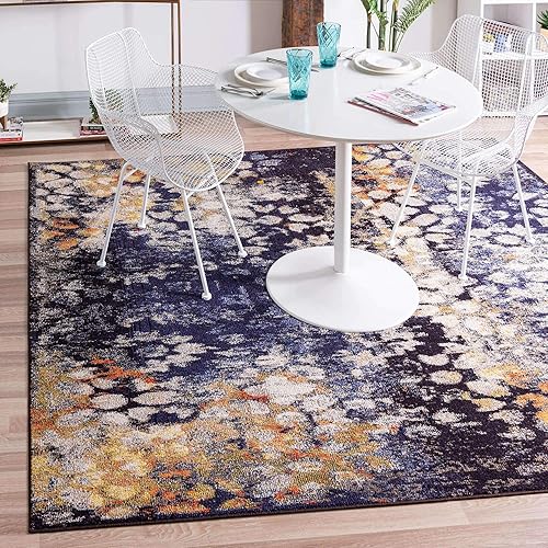 Miniatura 15 de Unique Loom Vita Collection - Alfombra tradicional saturada con medallones florales saturados (3 pies 3 pulgadas x 5 pies 3 pulgadas, rectangular,