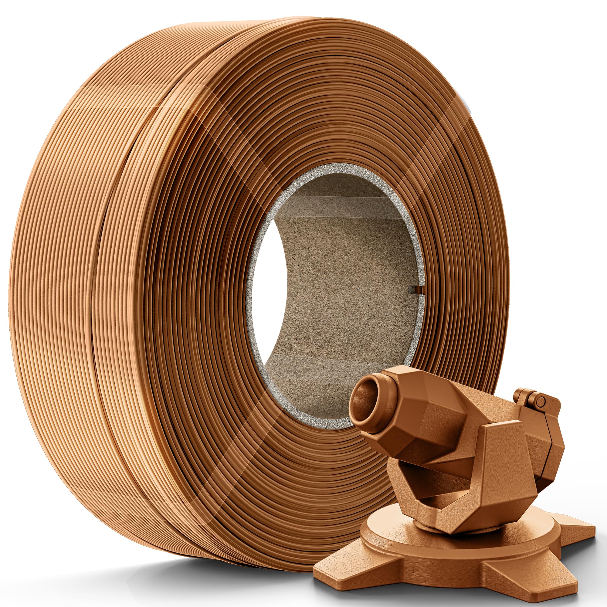 Creality Brown PETG Filament Refill 1.75mm 3D Printer Filament, 1kg (2.2lb) Refilament for Bambu Lab Reusable Spool, Dimensional Accuracy ±0.03mm