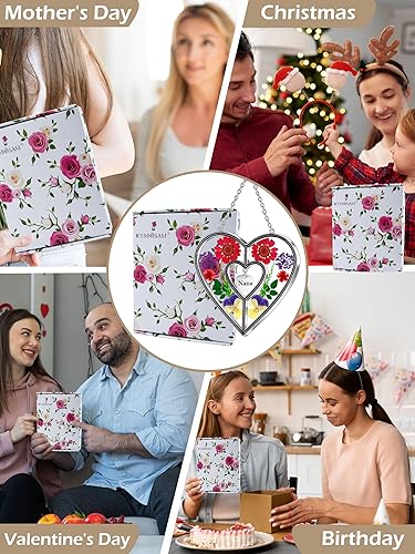 Miniatura 8 de KY&BOSAM Atrapasoles de cristal con forma de corazón, regalo para mujer, regalo de nana para el día de la madre, regalo para la abuela de hija e