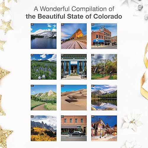 Miniatura 3 de RED EMBER Colorado Calendario mensual de pared colgante 2024  12 x 24 pulgadas abierto  Papel grueso y resistente  Regalar  Viajes de naturaleza