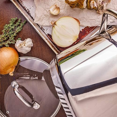 Miniatura 6 de Turbo Pot FreshAir Rapid Boil Acero Inoxidable 8 cuartos de galón. Olla común, utensilios de cocina que ahorran tiempo y energía para estufa de gas