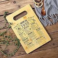 Vista 4 de Regalos de cumpleaños 90 para mujeres u hombres, tabla de cortar en 1935, decoraciones de cumpleaños de 90 años, regalos de cumpleaños