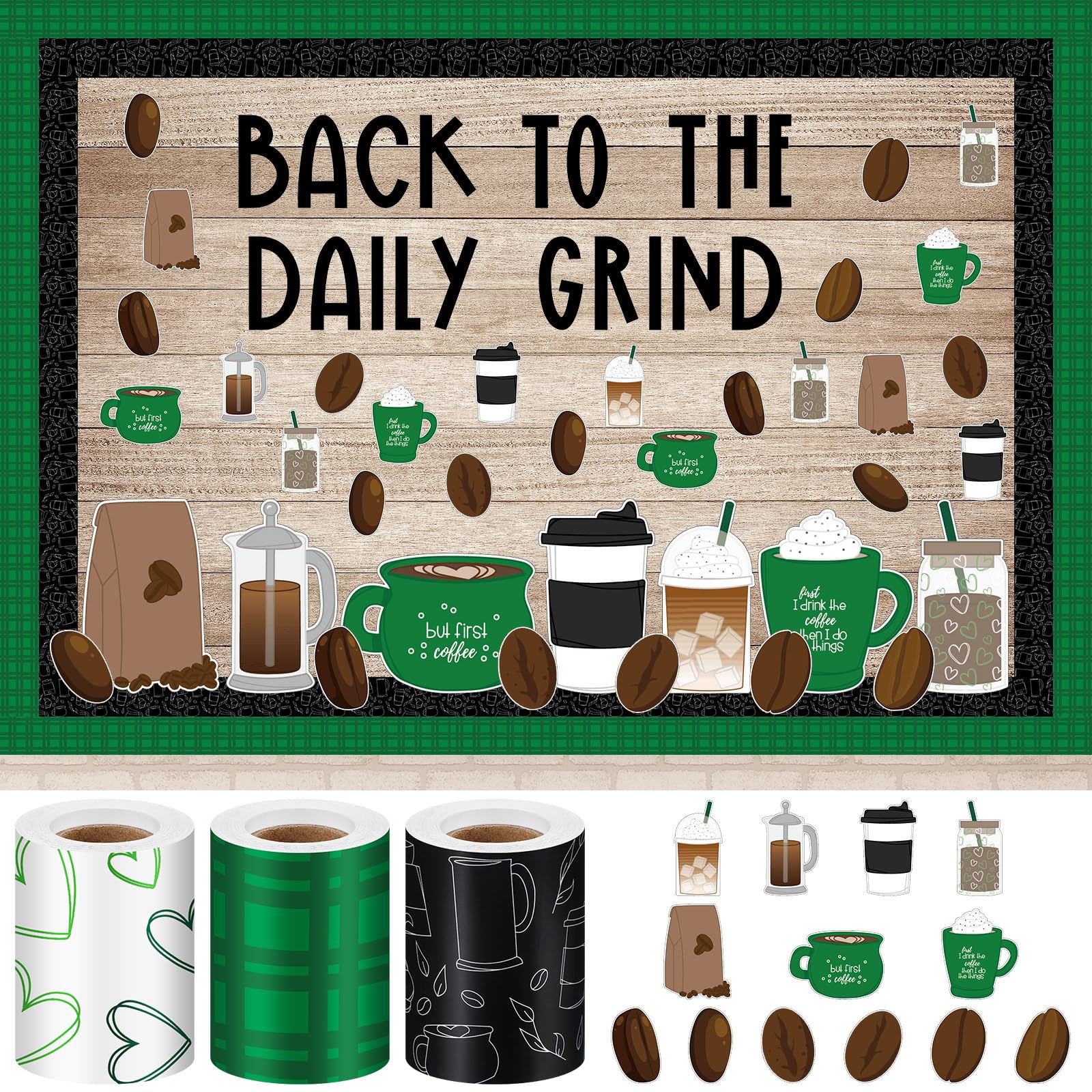 Classroom Bulletin Board Coffee Theme Bulletin Board Set - Welcome ...