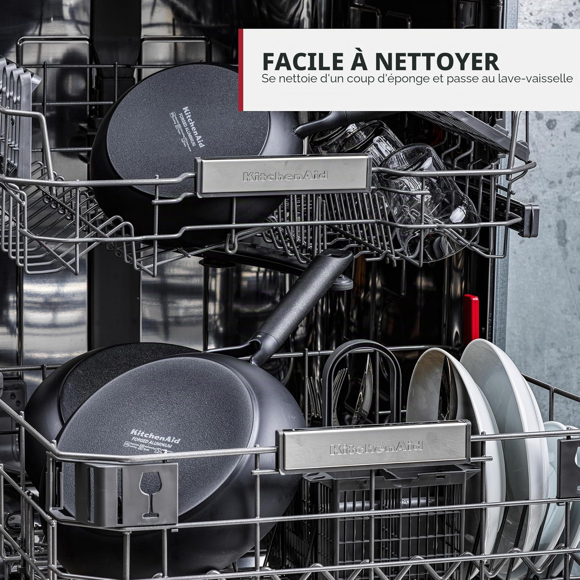 KitchenAid Poêle à crêpes, Noir, 24 cm