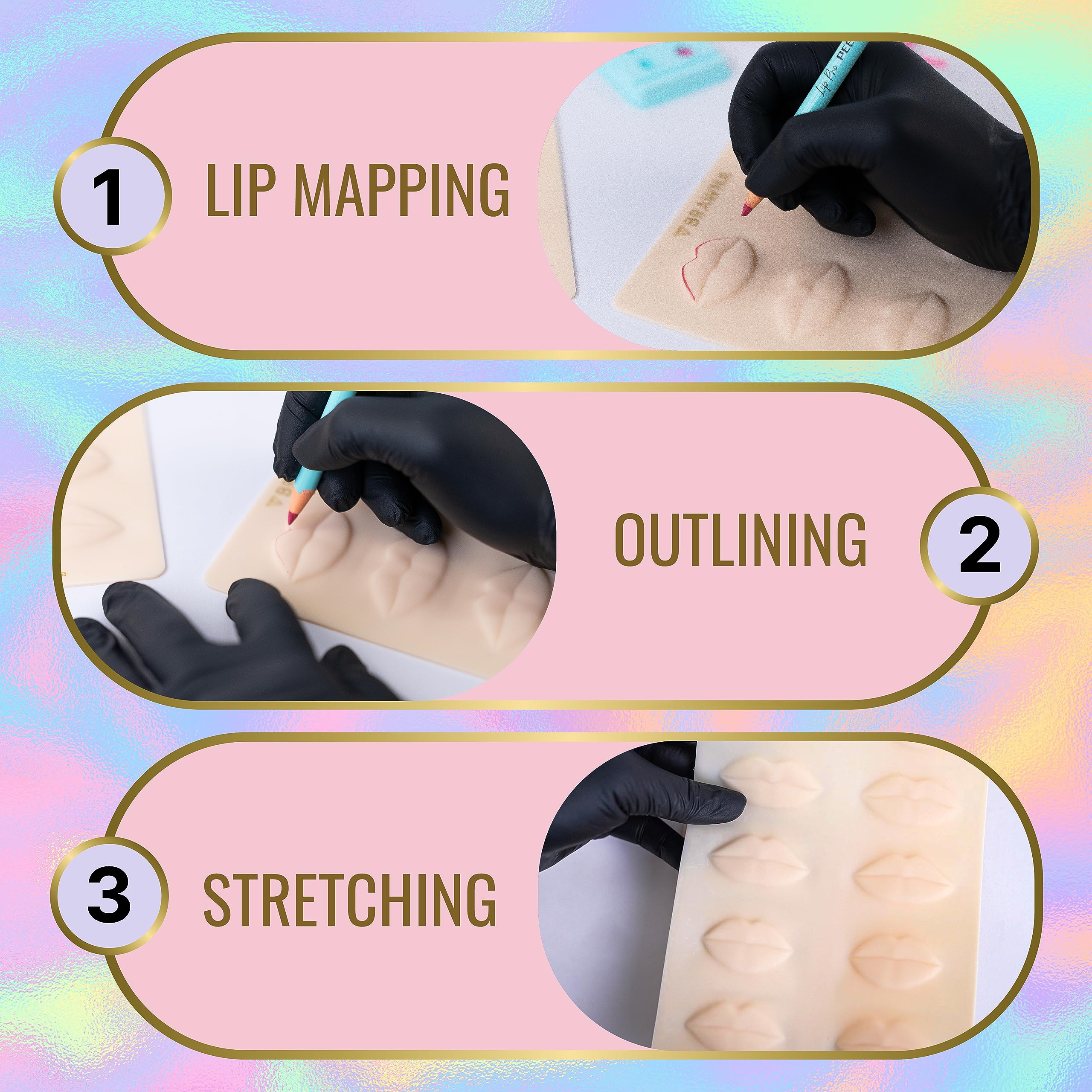 BRAWNA 3D Lip PMU Practice Skin