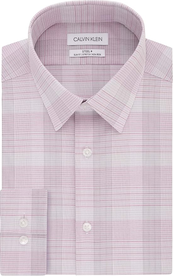 Calvin Klein Men's Dress Shirt Slim Fit 