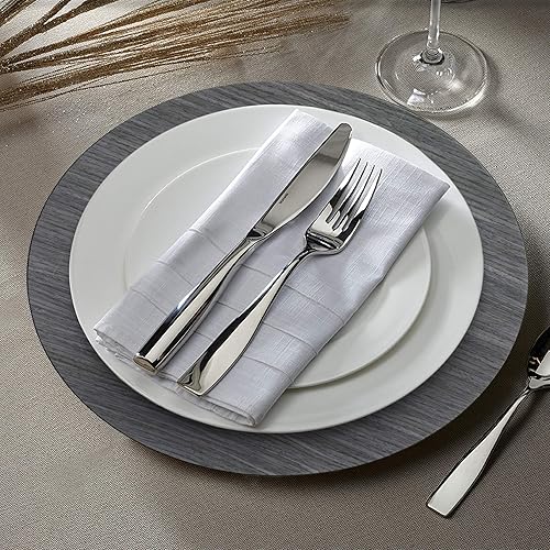 Miniatura 6 de ChargeIt by Jay Charge It by Jay Pine - Cargador de madera sintética de 13 pulgadas, placa decorativa de servicio de melamina para el hogar, comedor