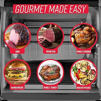 バーベキュー・調理用品 RONCO Showtime ROTISSERIE & BBQ Amazon.com: Ronco Showtime Large Capacity Rotisserie & BBQ Oven