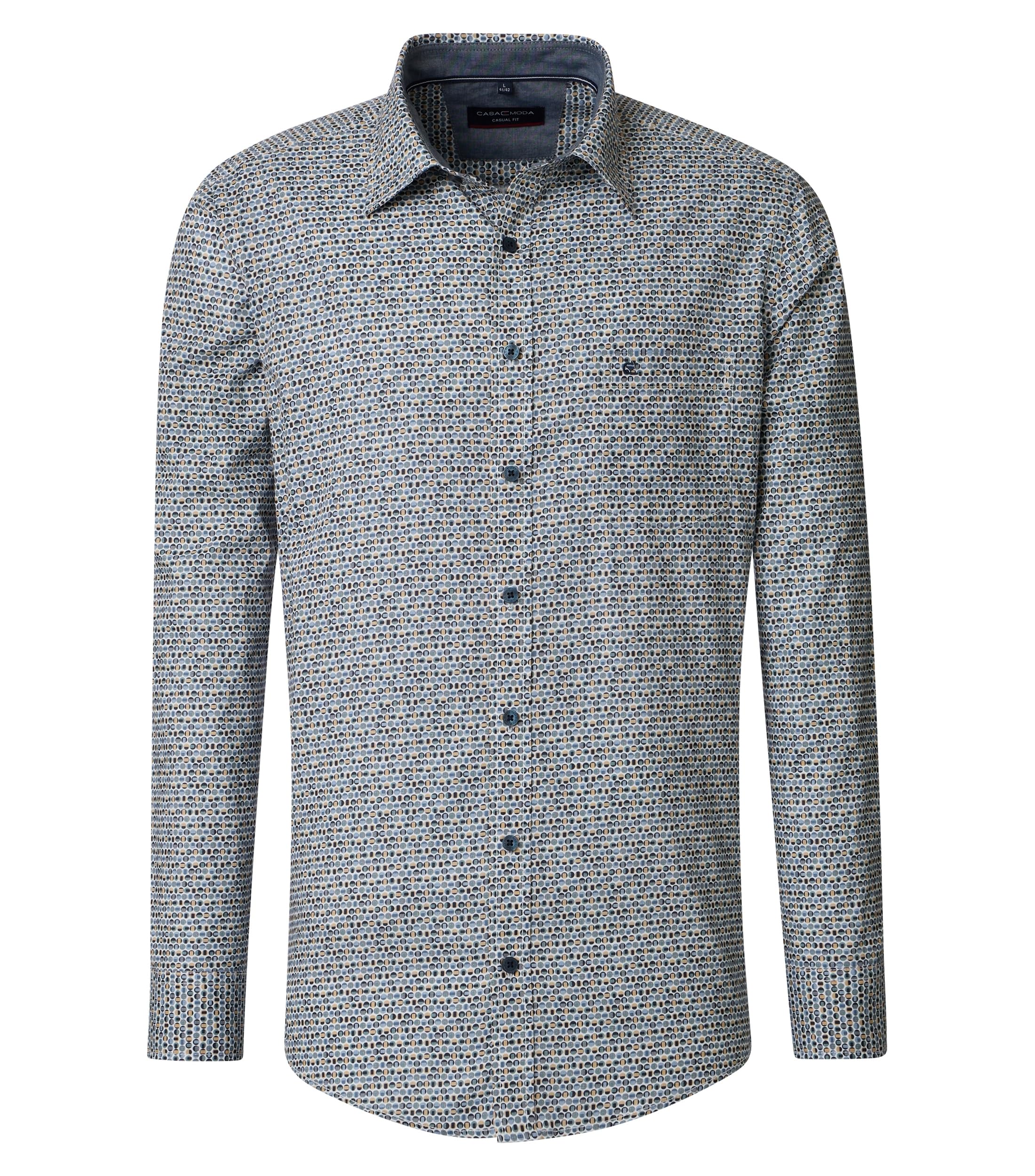 Chemise décontractée rayée CASAMODA en coton premium de qualité - 5
