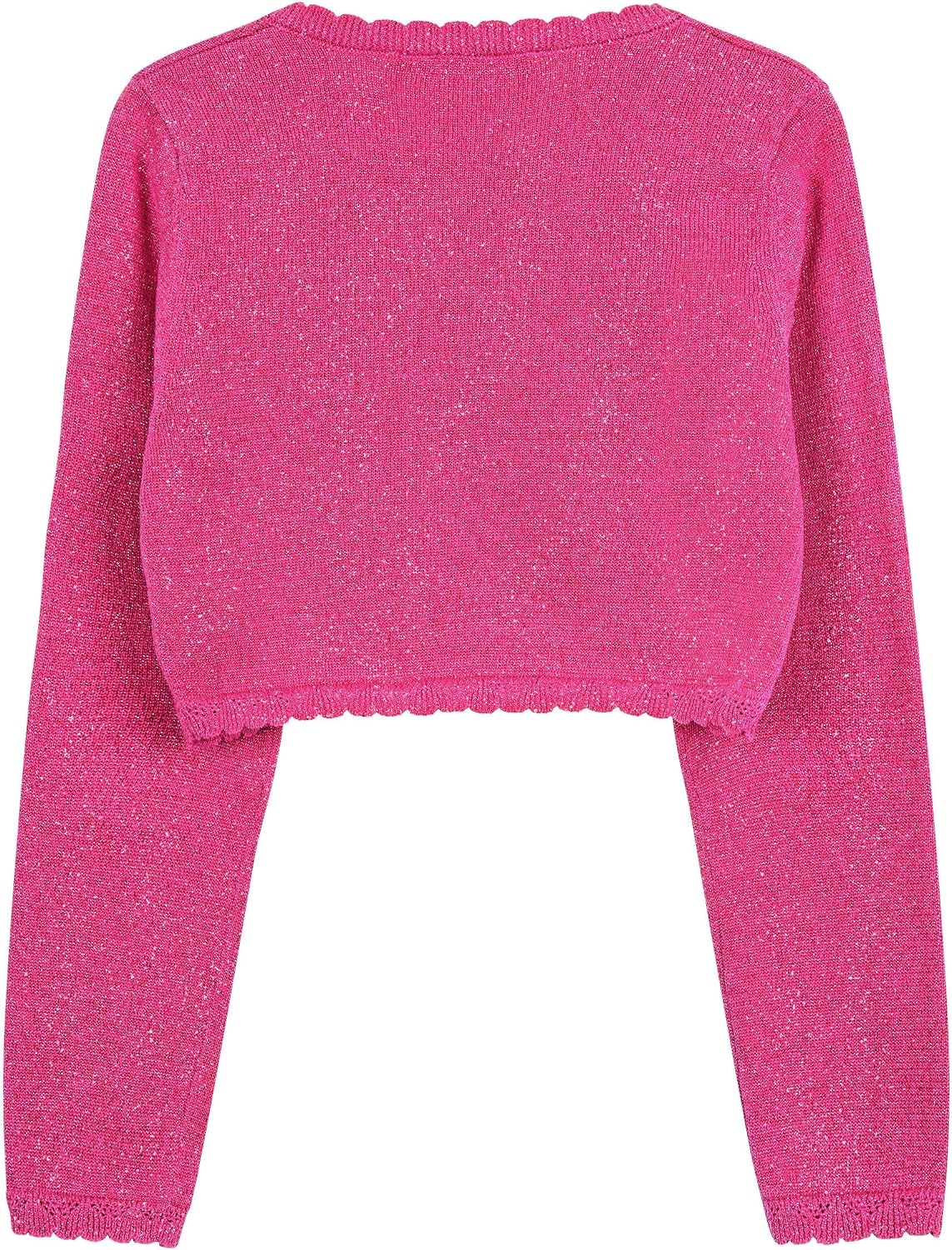BlackButterfly Girls Long Sleeve Sparkle Cardigan Childrens Kids Bolero Shrug