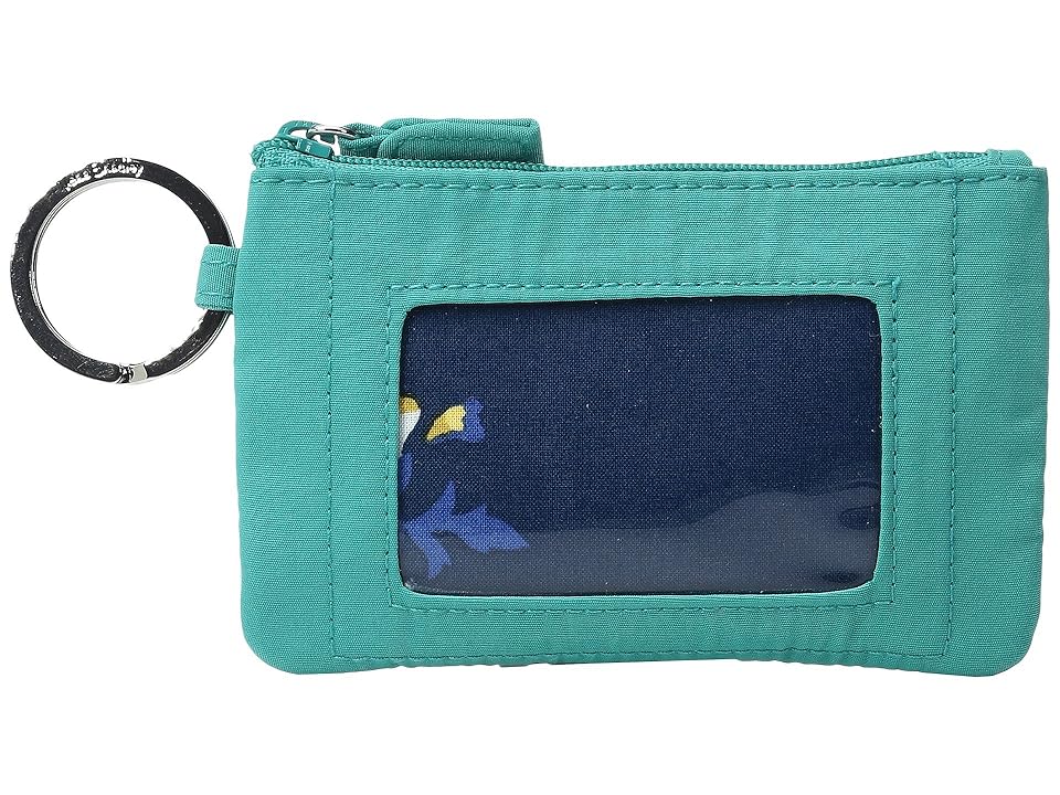 

Vera Bradley Zip ID Case (Turquoise Sea) Wallet