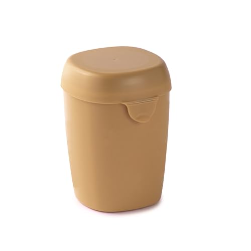 Snips Porta Yogurt Refrigerato, Contenitore per Merende e Pappe, 0,5 L,10 x 9 x 13 cm, Senape, Coperchio con Chiusura di Sicurezza