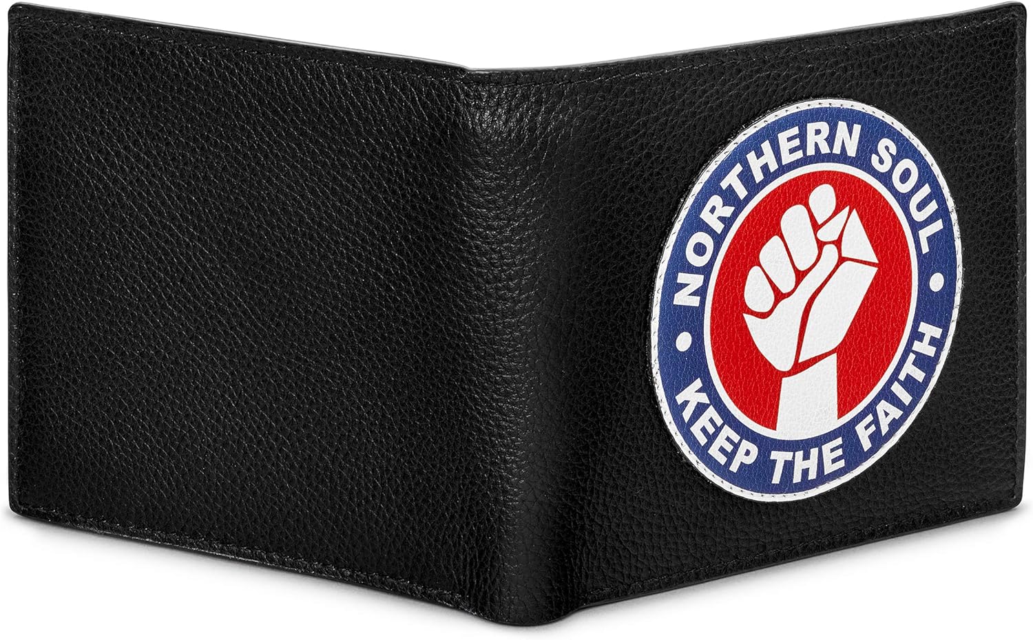 Northern Soul Black Leather Wallet