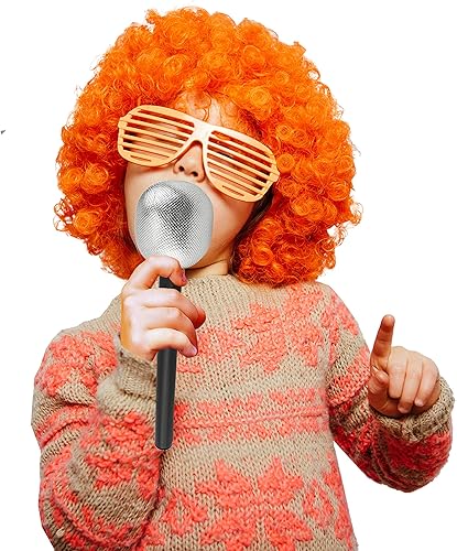 Miniatura 2 de Skeleteen Accesorio para disfraz de micrófono de escenario, micrófono de juguete de estrella de rock, recuerdo de fiesta, accesorio decorativo para