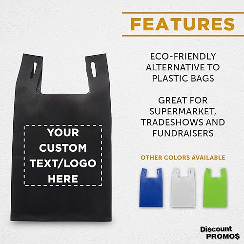 Miniatura 2 de DISCOUNT PROMOS Bodega - Juego de 10 bolsas de mano ligeras, reutilizables, ideales para comestibles, ferias comerciales, recuerdos de fiesta,