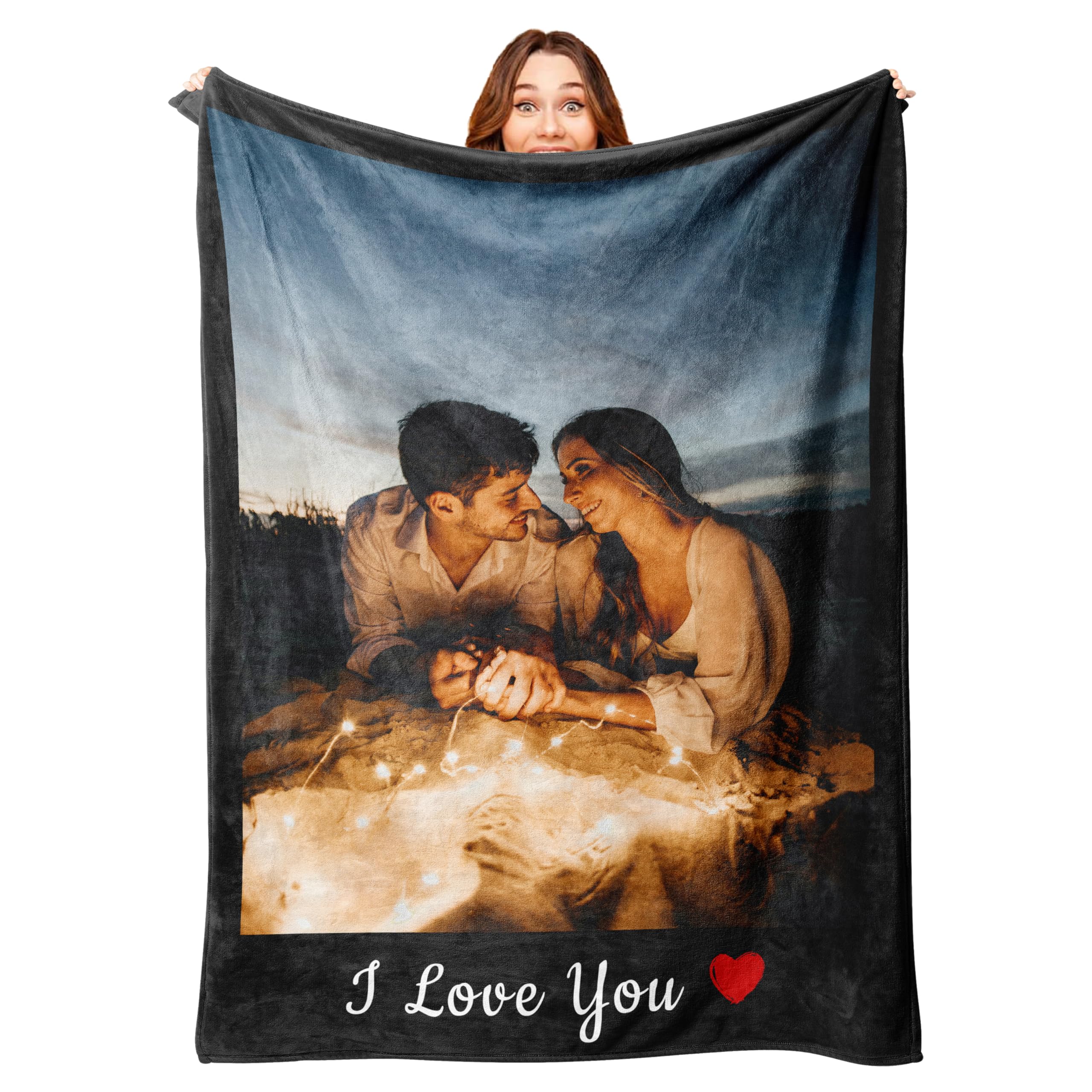 Personalised Throw Blanket Customizable Photo Blanket, Photo Collage Gifts for him or her, Family & Friends Custom Gifts, Special Memory Keepsake Gift, 170x230cm โ image 1
