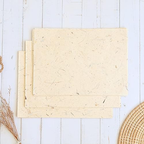 Miniatura 3 de Corteza de plátano de fibra natural A4 50 hojas de papel de morera Papel de seda de arte Washi Diseño de papel Artesanía Proveedores de origami