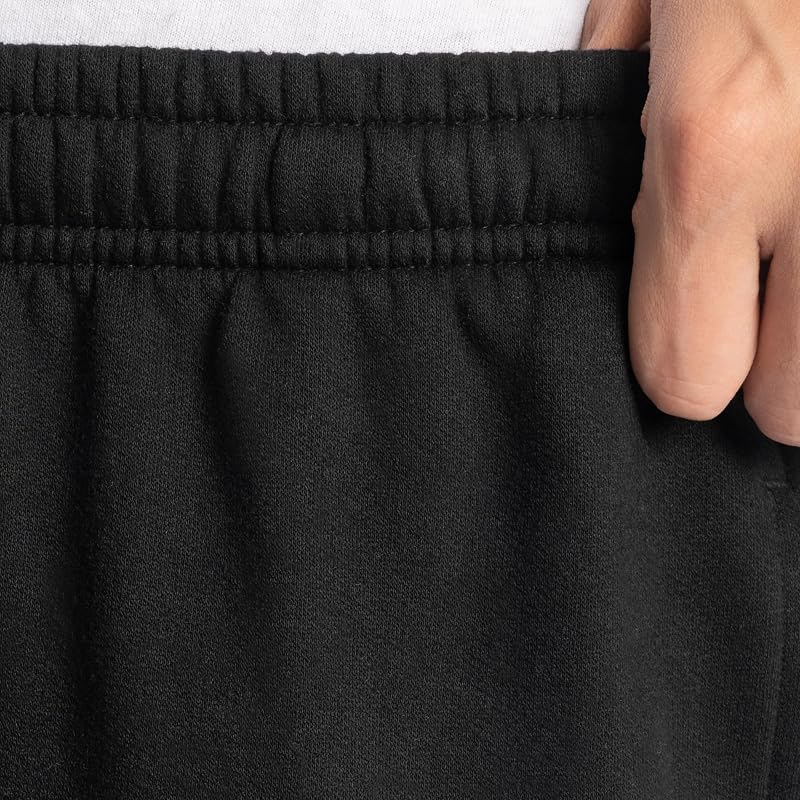Fruit of the Loom mens Eversoft Fleece & Joggers (Regular Big Man) Sweatpants, Elastic Bottom - Black, 3X-Large US image 3