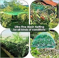 Vista 5 de Ruolan Red para pájaros para jardín, protege plantas vegetales y árboles frutales, 13 x 20 pies, red de plástico para pájaros, ciervos, ardillas