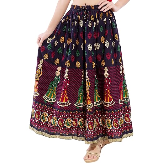 Jaipuri Block Print Long Skirt