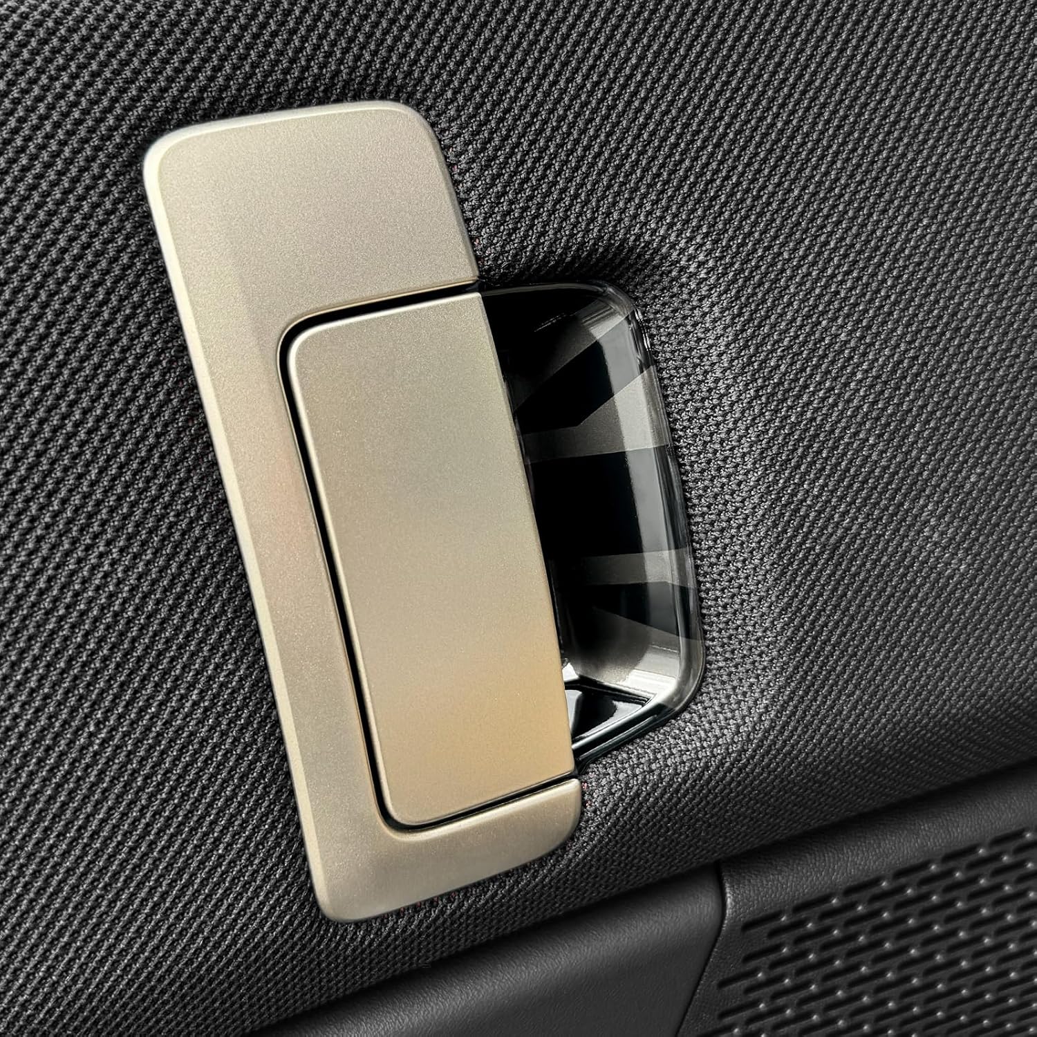 KUNGKIC for 2024 Mini Countryman U25 ABS Interior Door Handle Bowl Panel Cover Car Accessories (Black Flag)