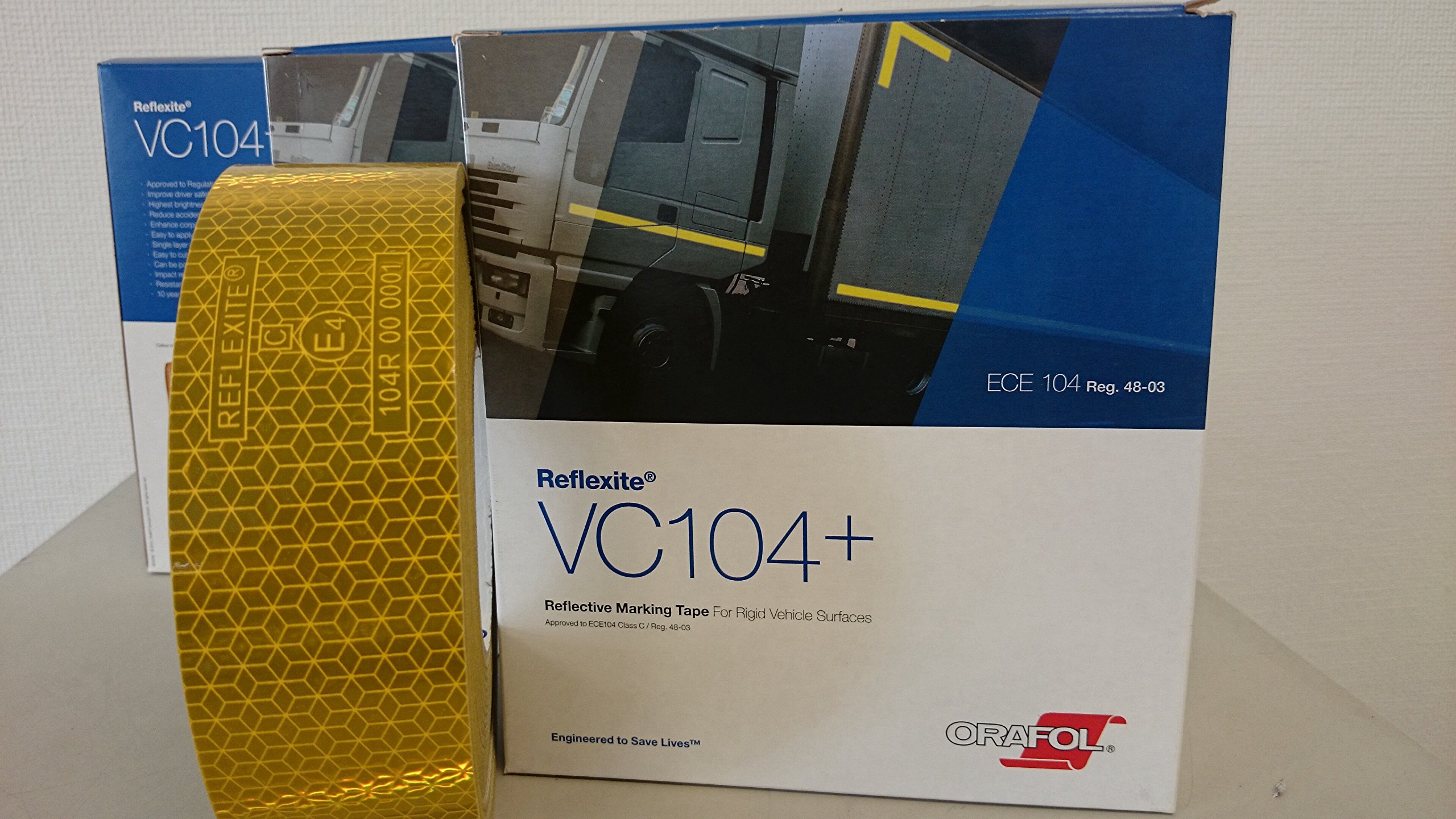 Reflexite Contour marking tape yellow – for Festaufbauten 50 mm wide – per metre