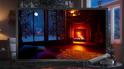 Frosty Logs Harmony Oasis - Queda de neve aconchegante, lareira crepitante e ambiente de vento relax