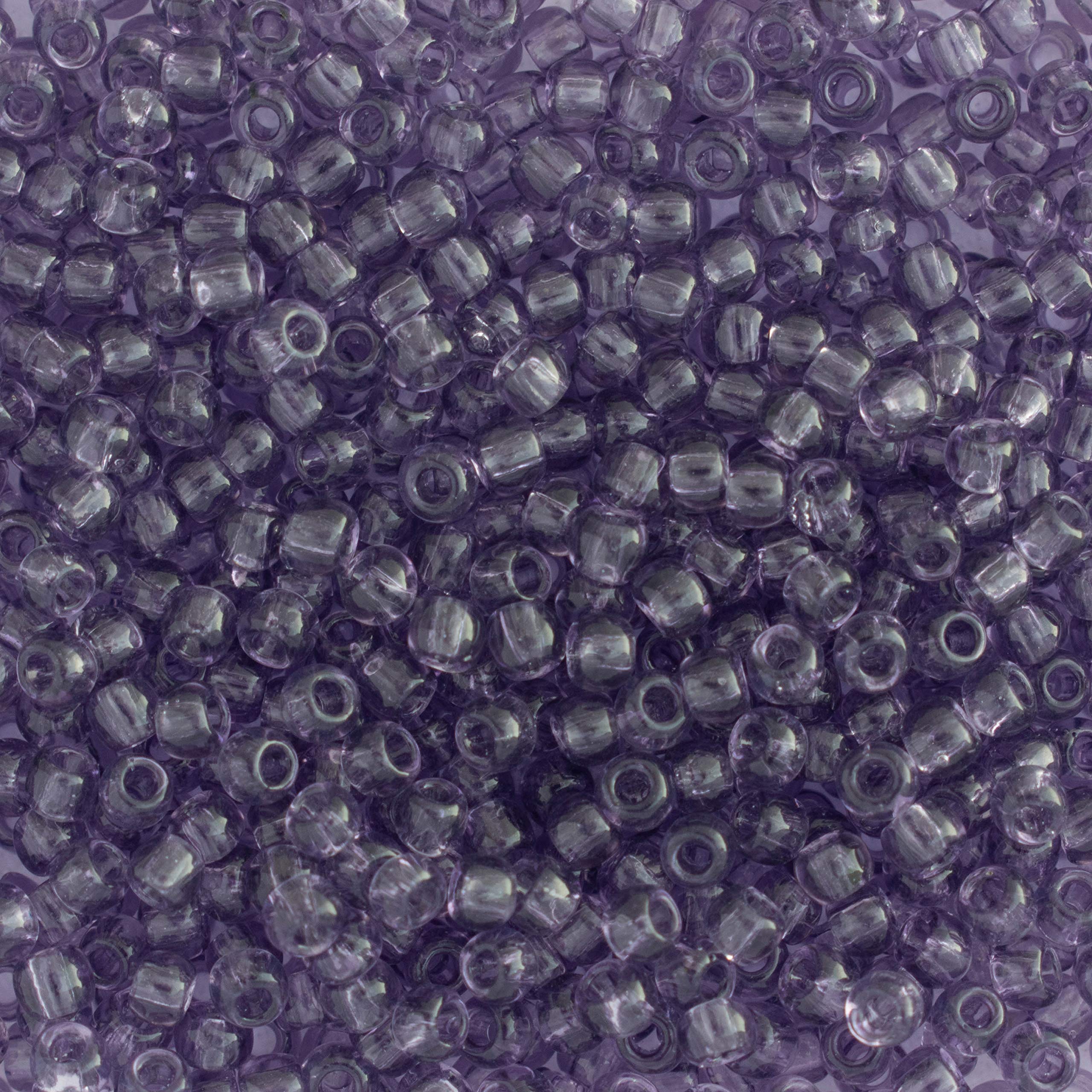 Toho Round Seed Beads Size 11/0 (2.2mm), 19 Transparent Sugar Plum Beads 2.5" Tube, Apprx. 8 Grams, Imported Japanese Seed Beads for Jewellery Making, Beading, Embroidery, Bead Crochet etc.