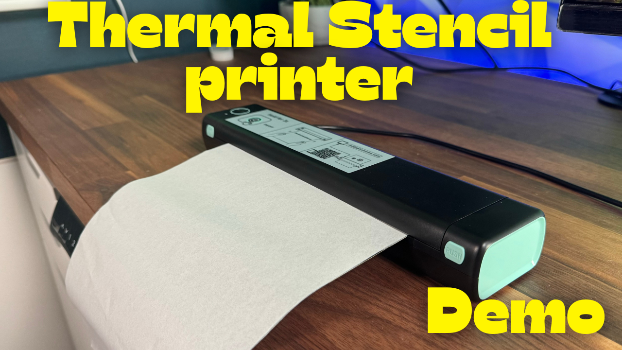Watch Stencil /Tatto printer Demo on Amazon Live
