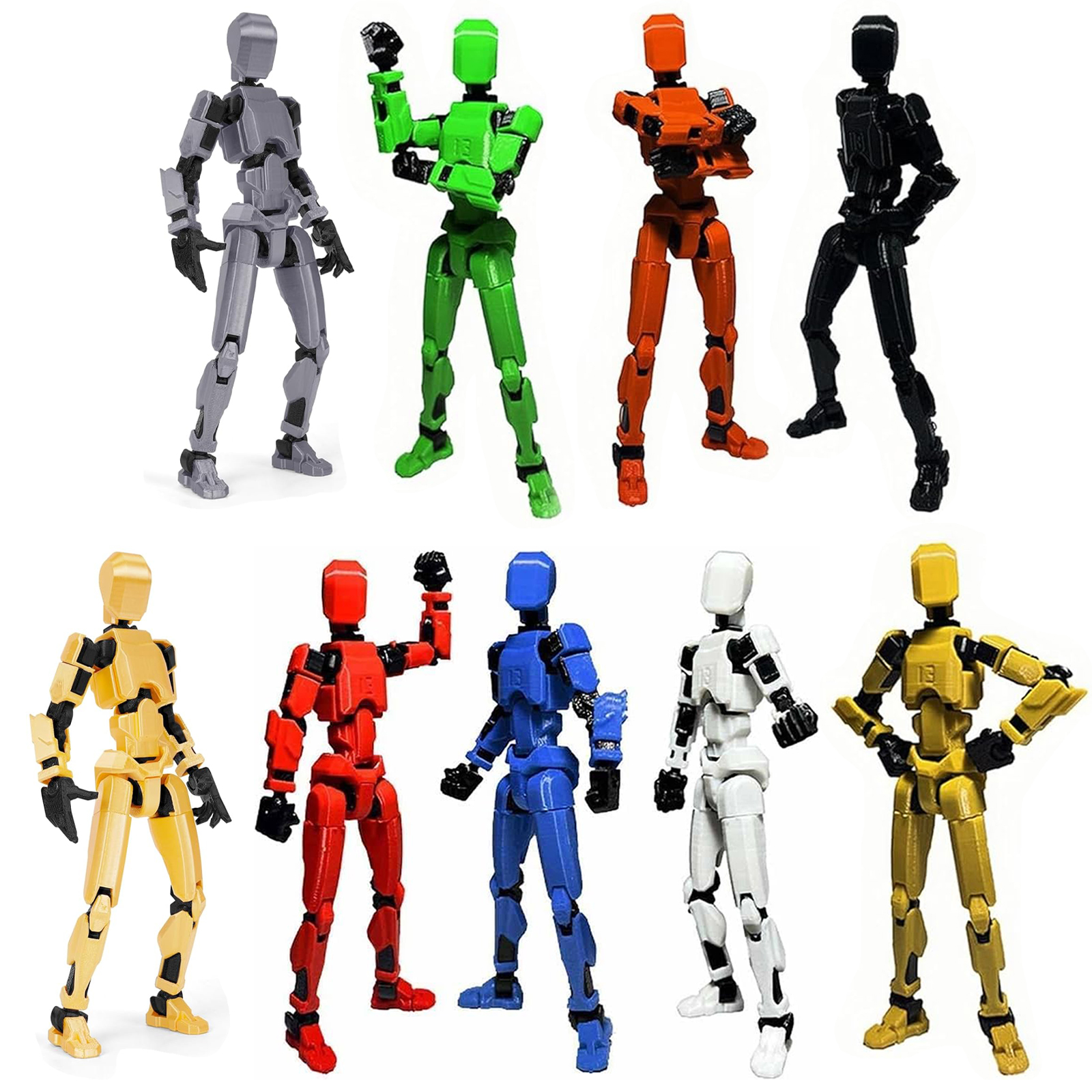 Amazon.com: EIMONEY 7PCS Assembly Completed T-13 Action Figure 3D