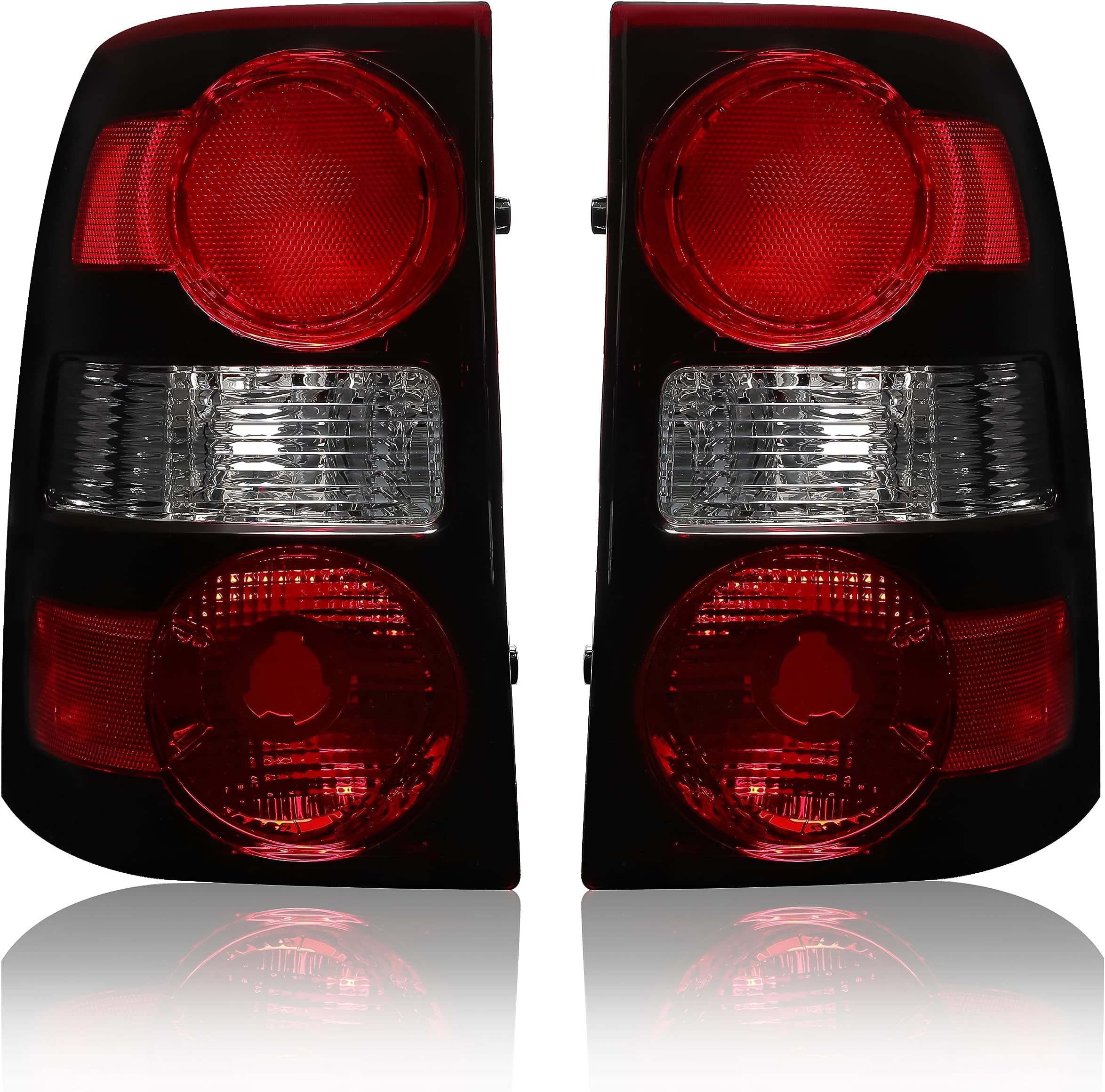 Tail Lights Compatible with 2006-2010 Ford Explorer Replacement for 6L2Z13405CA FO2818140 6L2Z13404CA FO2819140 Halogen Rear Taillights Tail Lamp Driver & Passenger Side