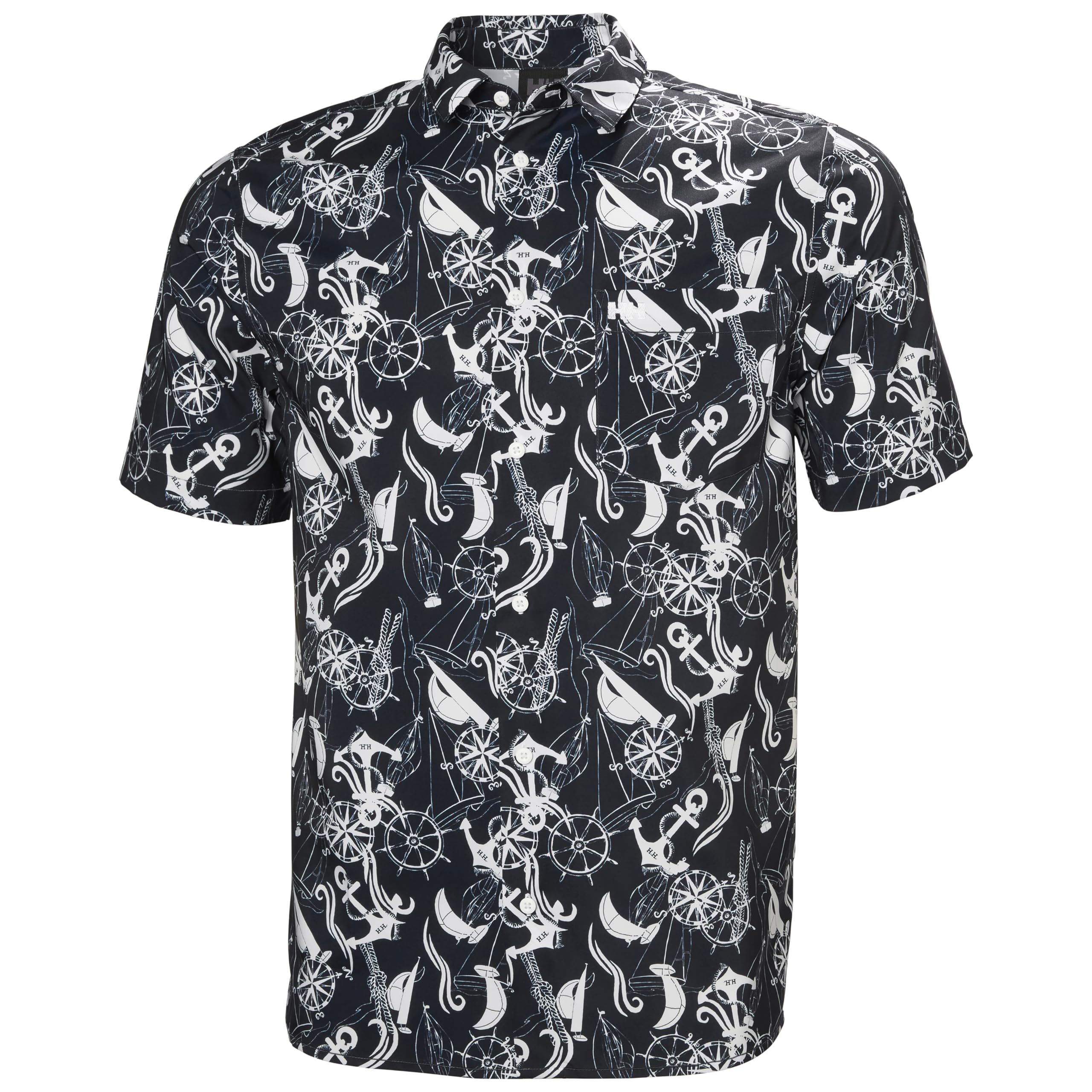 Helly Hansen Men's Fjord QD SS Shirt 2.0, Navy Nautical, 2XL